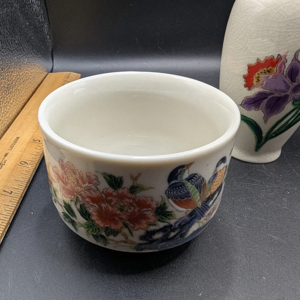 Vintage Set of 4 Ceramic Vases Various Makers Japan.